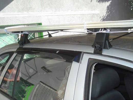 Багажник ZAZ Chance 2009-2020 Hatchback Amos Tramp на гладкий дах, Прямокутна