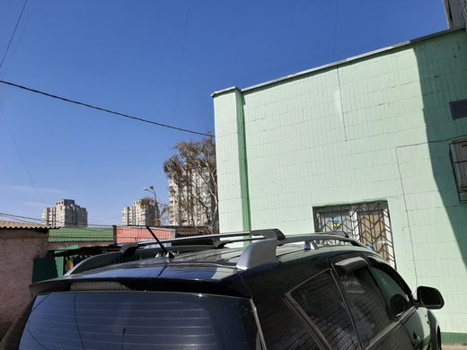 Багажник на рейлинги Mazda 6 Wagon 2013- хром без замка