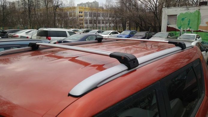 Поперечини Wingcarrier V2 BMW 5 Series (G31) 2017-2024 - на інтегровані рейлінги, Хром, Аєродинамічна