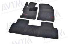 Коврики в салон ворсовые для Honda Civic (2006-2011) SD 4D /Чёрные Premium BLCLX1201