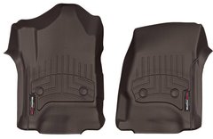 Килимки Weathertech Choco для Chevrolet Silverado (extended & double cab)(mkIII)(with 4x4 shifter)(with short console)(1 row) 2014→ (WT 477221)