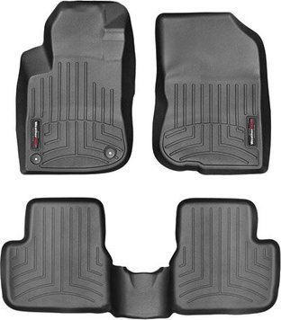 Коврики Weathertech Black для Peugeot 2008 / 208 (mkI) 2012-2019 (WT 445181-445182)