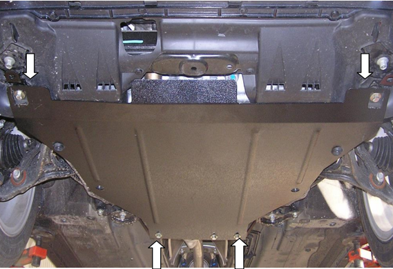 Защита двигателя Acura TSX (2009-2014) V-2,0; 2,4; 3,5 1.0200.00
