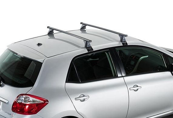 Багажник Toyota Corolla універсал 2013- на гладкий дах, Черный, Квадратна
