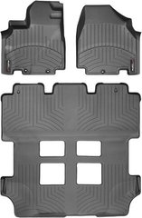 Коврики Weathertech Black для Honda Odyssey (mkIV)(RL5)(1-2-3 row)(1 row 2pcs.) 2011-2017 (WT 443411-443412)