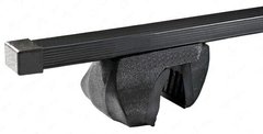 Поперечины CHEVROLET Spin MPV 2012- Amos Alfa STL на рейлинги 1,2м, Черный, Квадратная