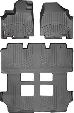 Килимки Weathertech Black для Honda Odyssey (mkIV)(RL5)(1-2-3 row)(1 row 2pcs.) 2011-2017 (WT 443411-443412)