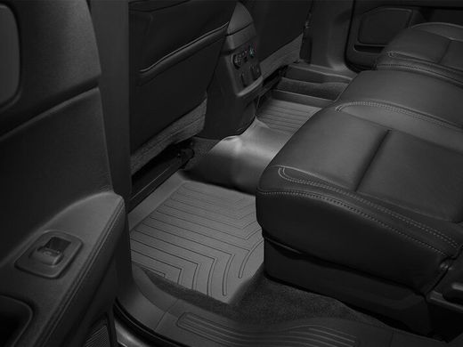 Килимки Weathertech Black для Ford Explorer (mkV)(1-2 row)(2 row bucket seats with console) 2011-2014 (WT 443591-443594)