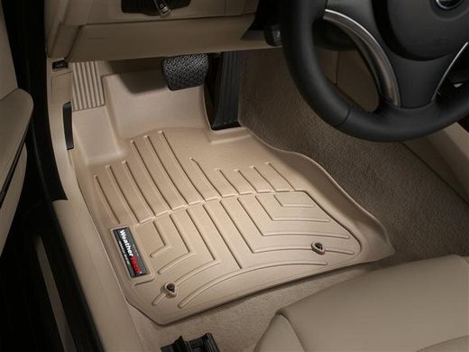 Килимки Weathertech Beige для BMW 3-series (sedan, wagon, coupe & cabrio)(E90/E91/E92/E93)(RWD)(1 row) 2005-2011 (WT 451581)