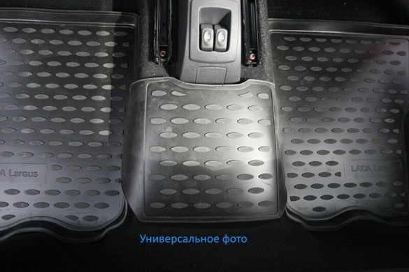 Килимки в салон для Ford Tourneo Custom (1+2 Seats), 2013-> , 2 шт полиуретан (3D) CARFRD00019k