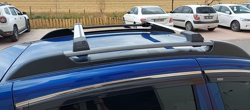 Багажник на рейлінги FLYBAR Seat Alhambra &ndash; хром без замку